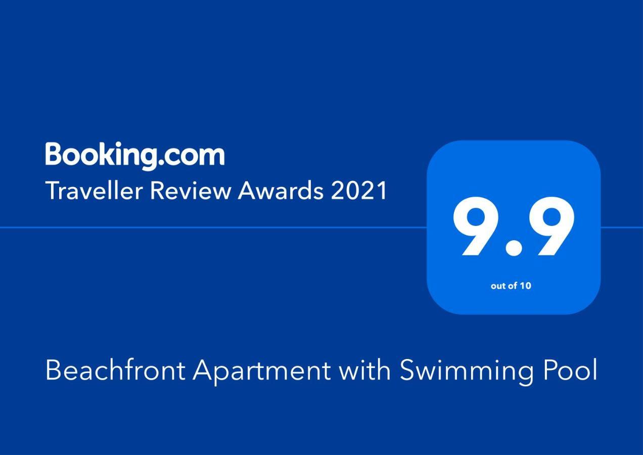 Beachfront Apartment With Swimming Pool منديلو المظهر الخارجي الصورة